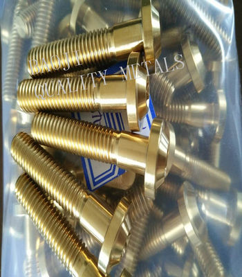 DIN912 DIN84 Titanium Standard Parts , M6 Titanium Bolts For Instrumentation