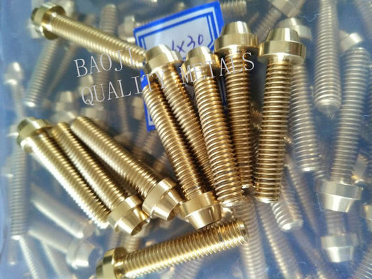 DIN912 DIN84 Titanium Standard Parts , M6 Titanium Bolts For Instrumentation